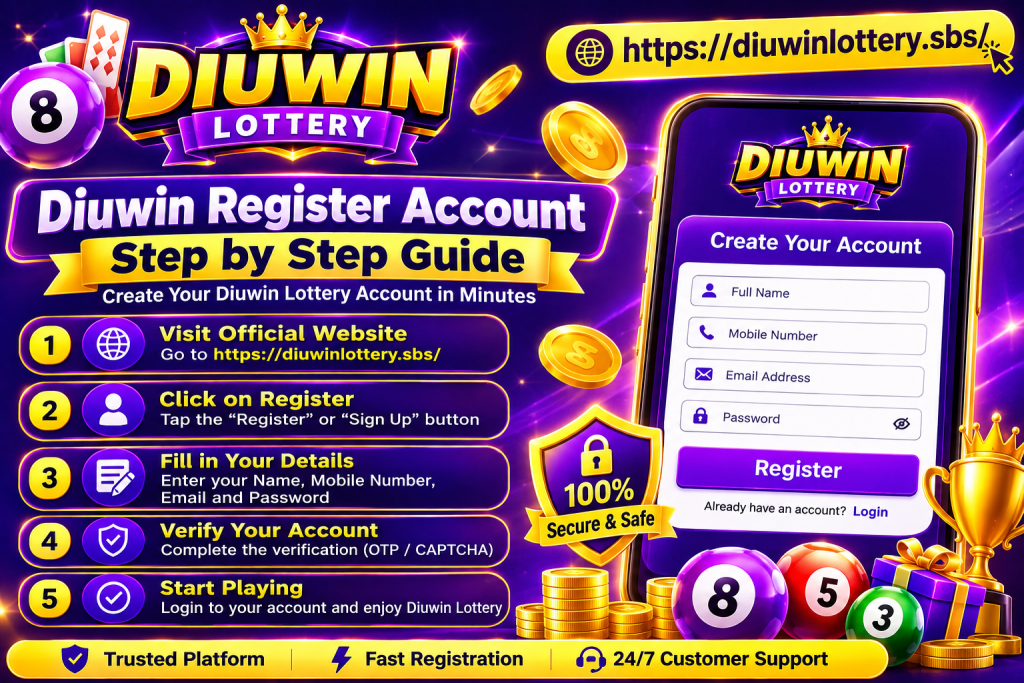 Diuwin Game Login - Welcome Bonus ₹1000